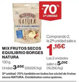 Hipercor BORGES natura mixfrutos secos equilibrio oferta