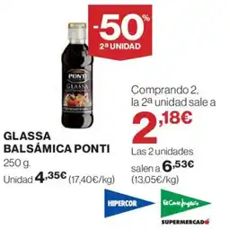 Hipercor PONTI Glassa balsámica oferta