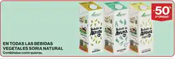 Hipercor En todas las bebidas vegetales soria natural oferta