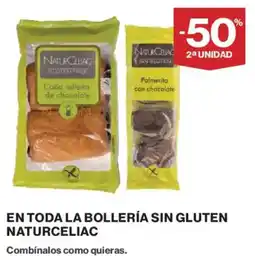 Hipercor NATURCELIAC En toda la bollería sin gluten oferta