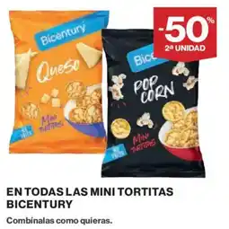 Hipercor BICENTURY En todas las mini tortitas oferta