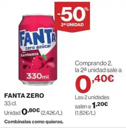 Hipercor FANTA Zero oferta