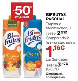 Hipercor PASCUAL Bifrutas oferta