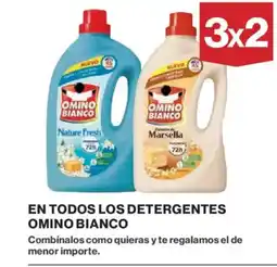 Hipercor OMINO BIANCO En todos los detergentes oferta