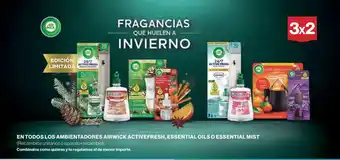 Hipercor En todos los ambientadores airwick activefresh, essential oils o essential mist oferta