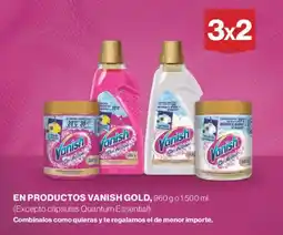 Hipercor VANISH GOLD En productos oferta