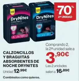 Hipercor DRYNITES Calzoncillos y braguitas absorbentes de noche oferta