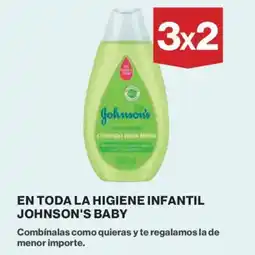 Hipercor JOHNSON'S BABY En toda la higiene infantil oferta