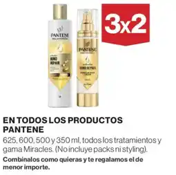 Hipercor PANTENE En todos los productos oferta
