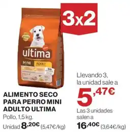 Hipercor ULTIMA Alimento seco para perro mini adulto oferta