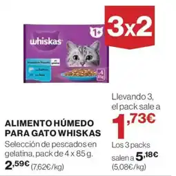 Hipercor WHISKAS Alimento húmedo para gato oferta