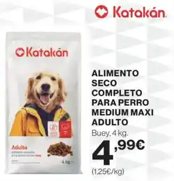 Hipercor KATAKAN Alimento seco completo para perro medium maxi adulto oferta