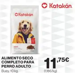 Hipercor KATAKAN Alimento seco completo para perro adulto oferta