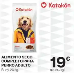 Hipercor KATAKAN Alimento seco completo para perro adulto oferta