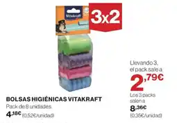 Hipercor VITAKRAFT Bolsas higiénicas oferta