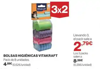 Hipercor VITAKRAFT Bolsas higiénicas oferta