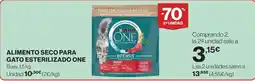 Hipercor Alimento seco para gato esterilizado one oferta