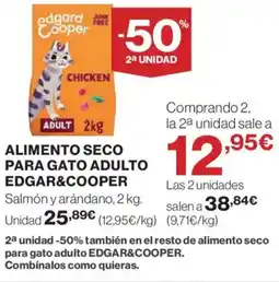 Hipercor EDGAR&COOPER Alimento seco para gato adulto oferta