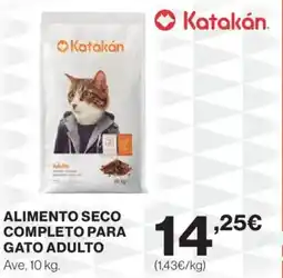 Hipercor KATAKAN Alimento seco completo para gato adulto oferta