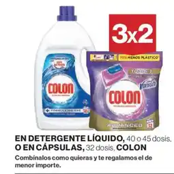 Hipercor COLON En detergente líquido o en cápsulas oferta