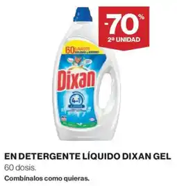 Hipercor DIXAN Gel en detergente líquido oferta