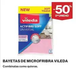 Hipercor VILEDA Bayetas de microfibra oferta
