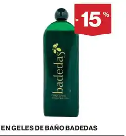 Hipercor BADEDAS En geles de baño oferta