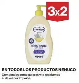 Hipercor NENUCO En todos los productos oferta