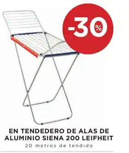 Hipercor En tendedero de alas de aluminio siena 200 leifheit oferta