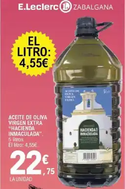 E.Leclerc HACIENDA INMACULADA Aceite de oliva virgen extra oferta