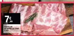 E.Leclerc Costillas de cerdo en tiras oferta