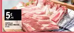 E.Leclerc Costilla de cerdo medias oferta