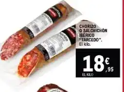 E.Leclerc FARCEDO Chorizo o salchichón ibérico oferta