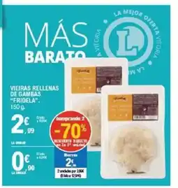 E.Leclerc FRIDELA Vieiras rellenas de gambas oferta
