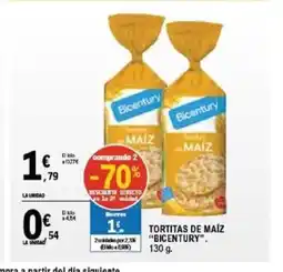 E.Leclerc BICENTURY Tortitas de maíz oferta