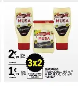 E.Leclerc MUSA Mayonesa tradicional o bocabajo oferta