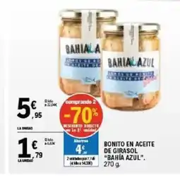 E.Leclerc BAHÍA AZUL Bonito en aceite de girasol oferta