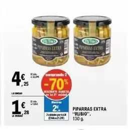 E.Leclerc RUBIO Piparras extra oferta