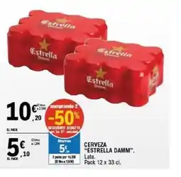 E.Leclerc ESTRELLA DAMM Cerveza oferta