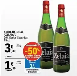 E.Leclerc ZELAIA Sidra natural oferta
