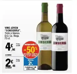 E.Leclerc SONSIERR Vino joven oferta