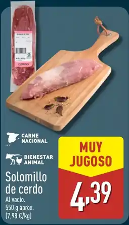 ALDI Solomillo de cerdo oferta