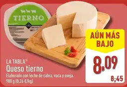 ALDI LA TABLA Queso tierno oferta
