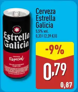 ALDI ESTRELLA GALICIA Cerveza oferta