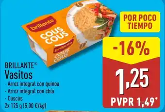 ALDI BRILLANTE Vasitos oferta