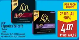 ALDI L'OR Cápsulas de café oferta