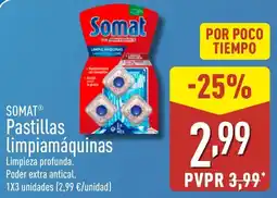 ALDI SOMAT Pastillas limpiamáquinas oferta