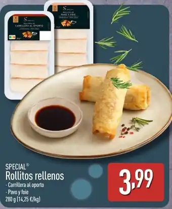 ALDI SPECIAL Rollitos rellenos oferta