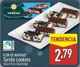 ALDI FLOR DE NAVIDAD Turrón cookies oferta