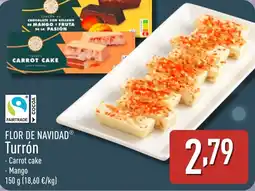 ALDI FLOR DE NAVIDAD Turrón oferta